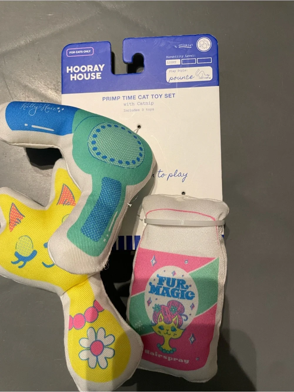 Hooray House Beauty Shop Catnip Toy Set New